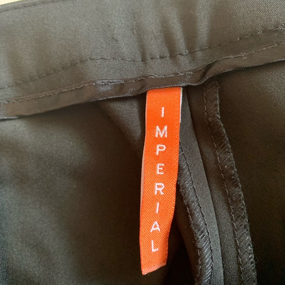 Imperial ankle slight flare leg pants with back zip Sexy, classy pant. Worn once - Picture 3 of 8